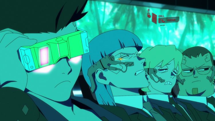 Kenn as David Martinez and Kaito Ishikawa as Katsuo working in Cyberpunk: Edgerunners