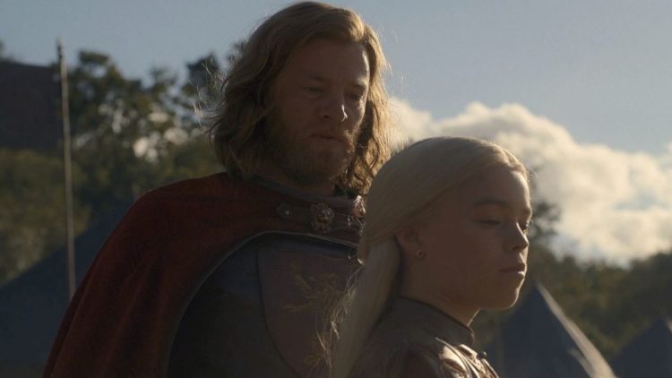 Jason Lannister and Rhaenyra Targaryen from House in the Dragon