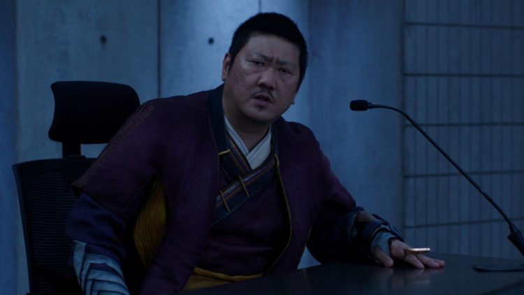 Benedict Wong as Wong giving a statement in She-Hulk: Attorney at Law
