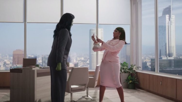 She-Hulk and Megan Thee Stallion dancing in She-Hulk: Attorney at Law