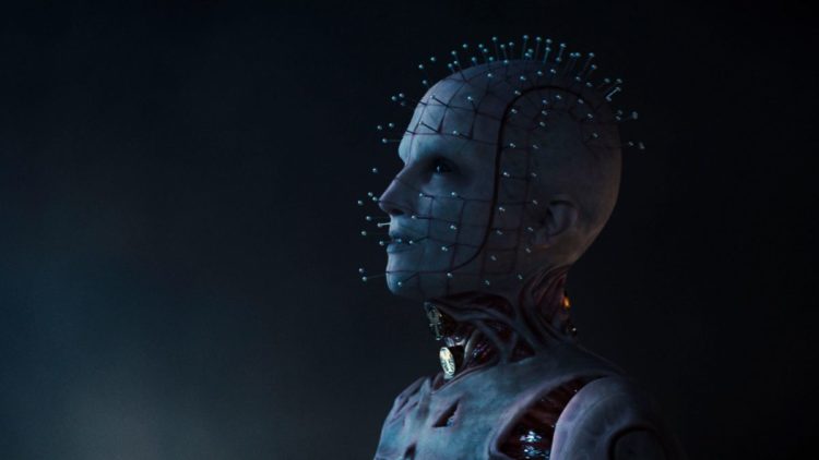 Side profile of Pinhead in Hellraiser