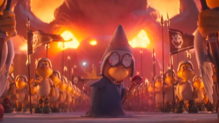 Kamek with an army of Koopa in The Super Mario Bros. Movie