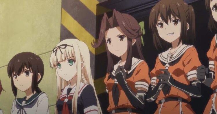 The main girls prepare to start training in their uniforms