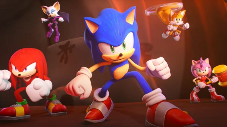 Sonic and his friends from Sonic Prime Season 1