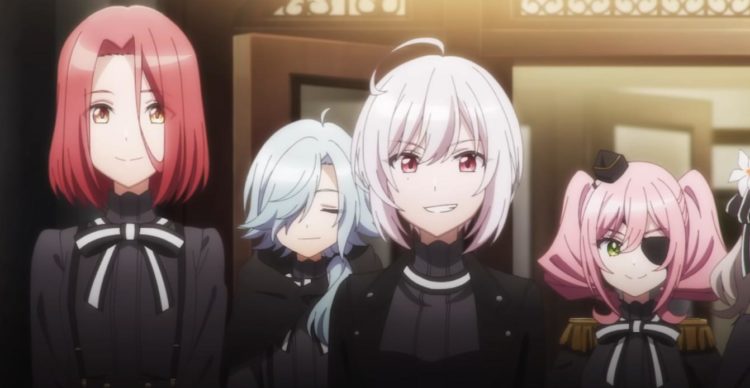 Sibylla, Annett, Grete and Monika welcome Lily to the spy classroom halls