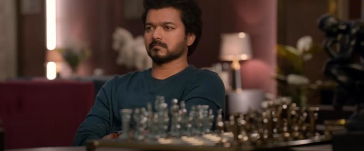 Vijay is deep in thought as he plays a game of chess in his home