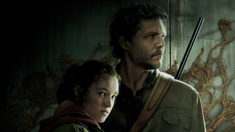 Joel (Pedro Pascal) and Ellie (Bella Ramsey) in The Last of Us Key Art