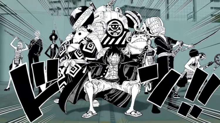 Straw Hat Pirates getting ready for their next mission in One Piece