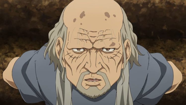 Sverkel talking to Einar in Vinland Saga S2