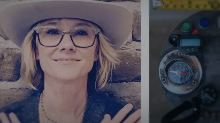 Anne Heche wearing a cowboy hat in a photograph from Supercell