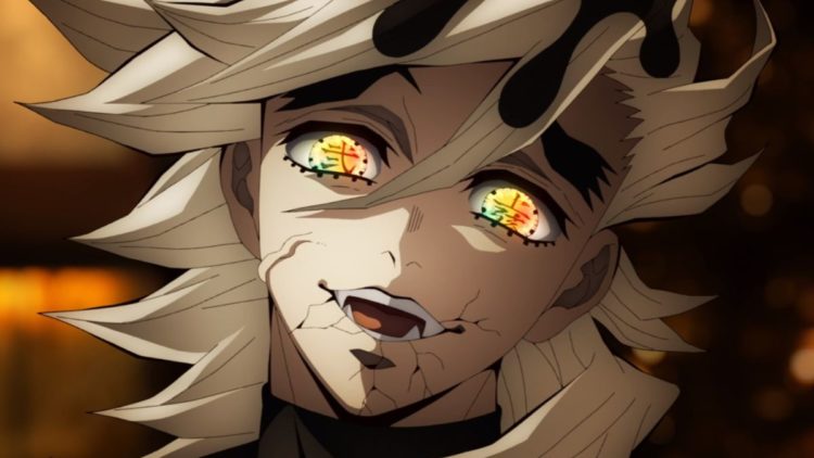 Doma talking to Akaza in Demon Slayer