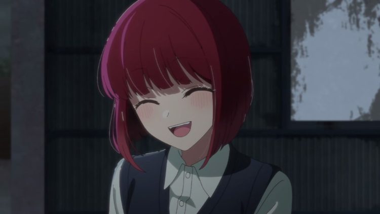 Kana Arima laughing in Oshi No Ko