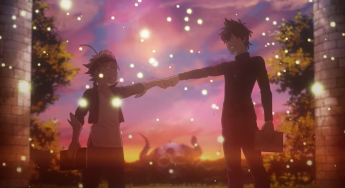 Asta and Yuno decide they are each other's rivals
